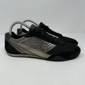 Coach New York Women's Leather Black Athletic Lace Up Sneakers Running Shoe 8.5